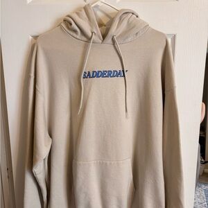 SADDERDAY Beige Hoodie for Men